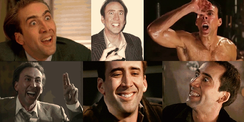 Nicolas Cage Emotion Chart