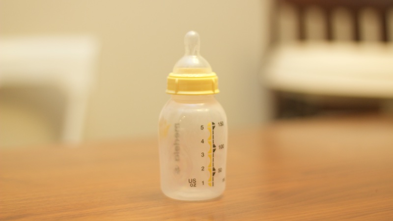 old baby bottle