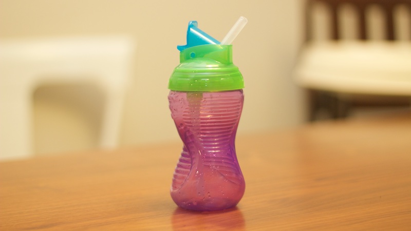 sippy cup with skinny straw