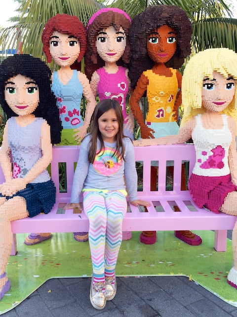 legoland girls pose