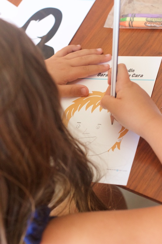 bilingual drawing activity